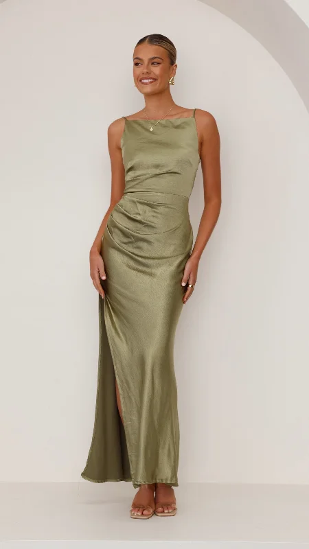 Ava Maxi Dress - Olive