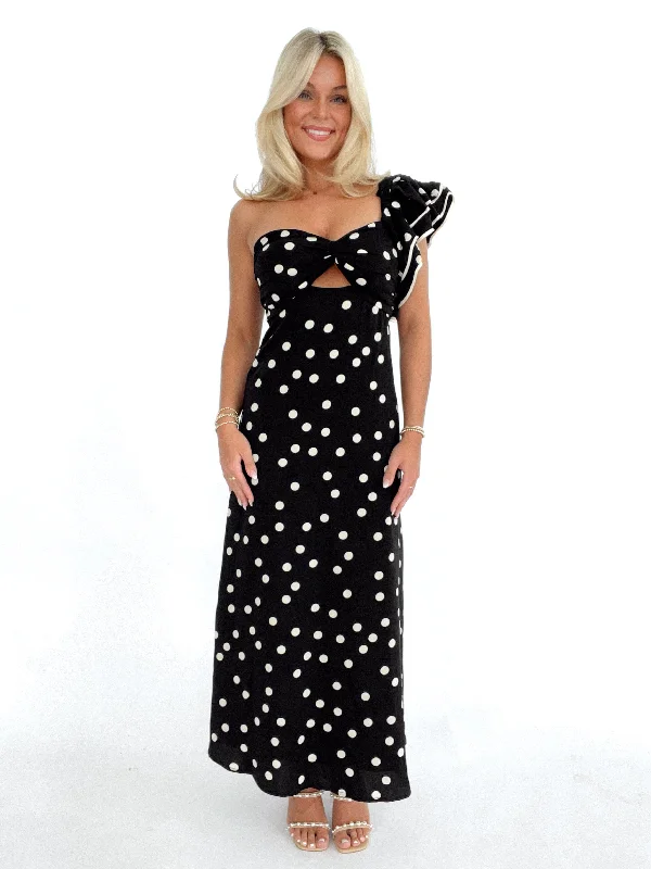 Dotted Moment Maxi Dress