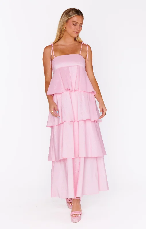 Meet Cute Dress ~ Light Pink Taffeta