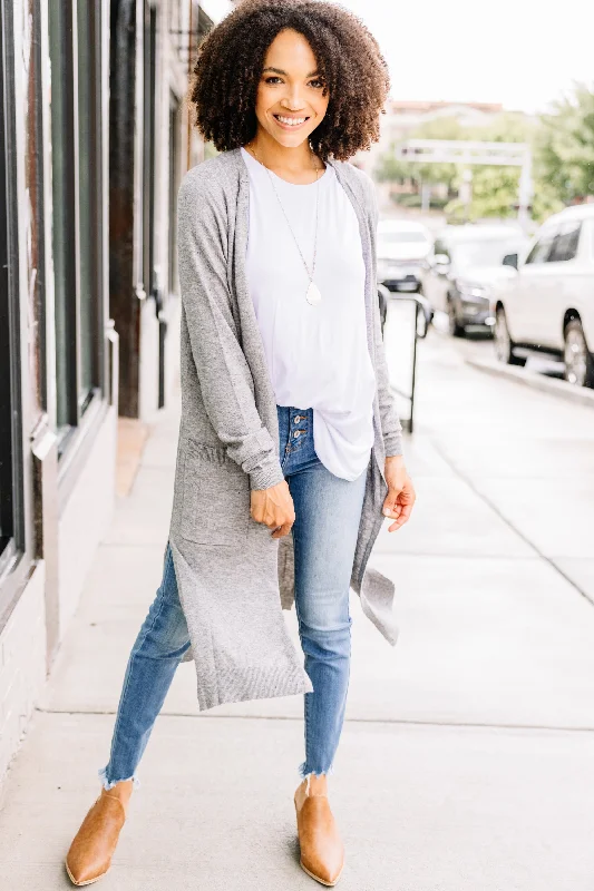 All Class Heather Gray Cardigan