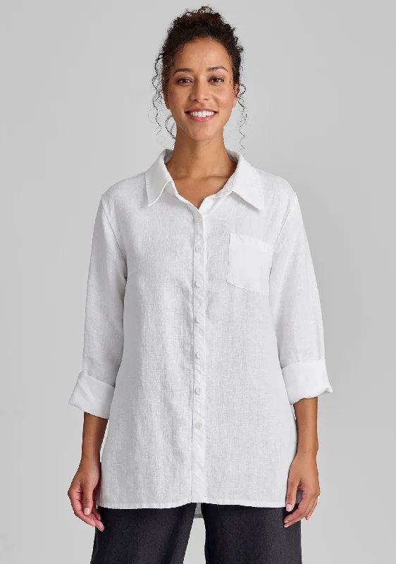 Bias Back Shirt - Linen Shirt