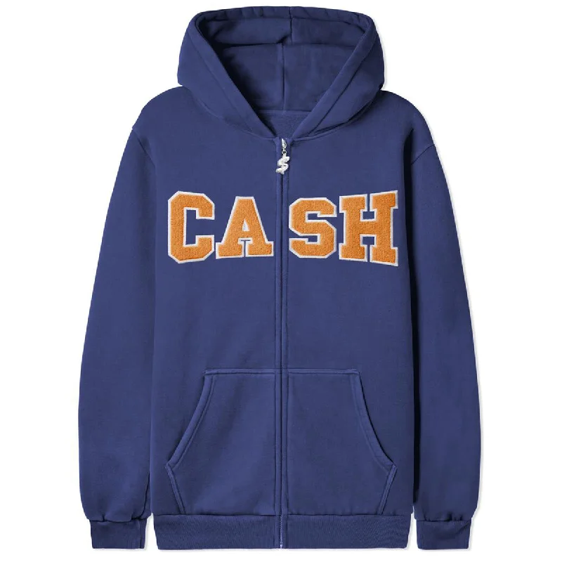 Cash Only - Campus Zip Hoodie Marine