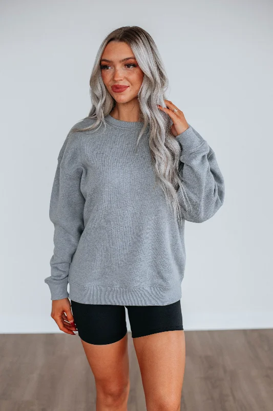 Jandi Lounge Crewneck - Heather Grey