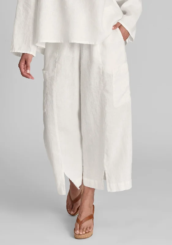 Modern Flood - Linen Pants With Elastic Waist