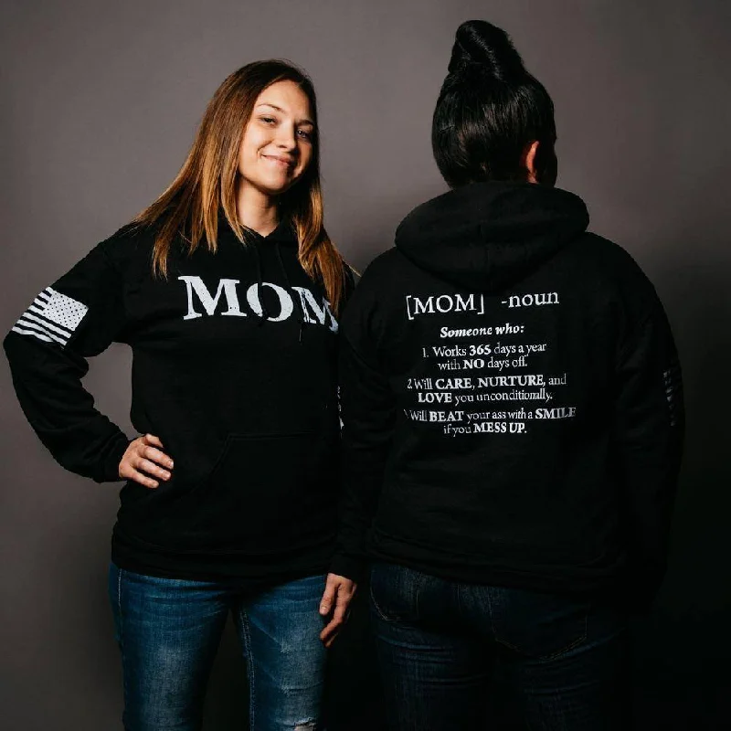 Women's Mom Defined Hoodie - Black