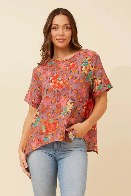 BRAELYN AYSEMMETRICAL HEM TOP