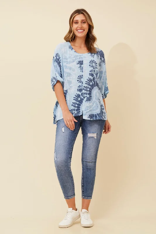 CARMELLA COTTON PRINTED TOP