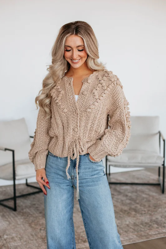 Darcie Cardigan - Taupe