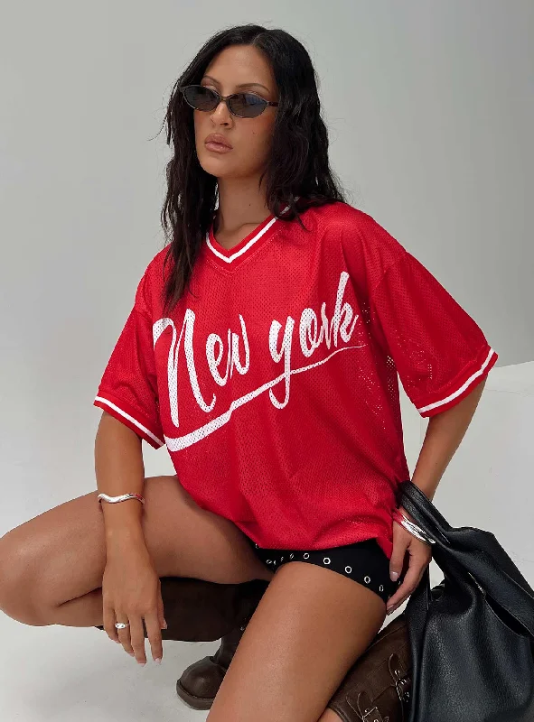 Fenway Spirit Top Red