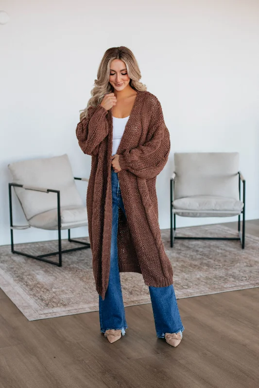 Jacquie Oversized Cardigan - Mocha