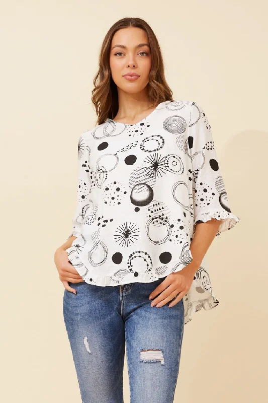 LILIBET ABSTRACT PRINT TOP