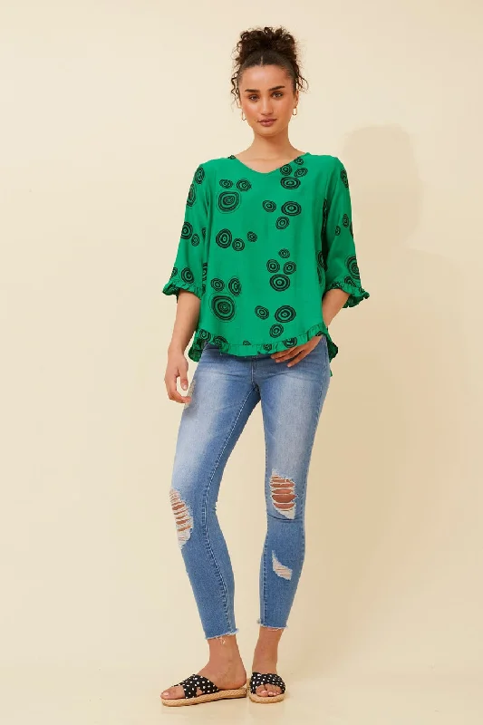 LILIBET ABSTRACT PRINT TOP