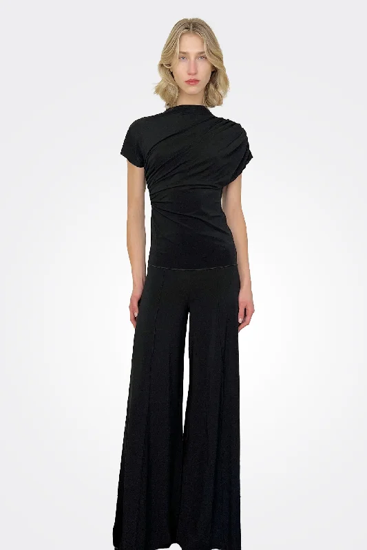 Skylan Crepe Pants - Black