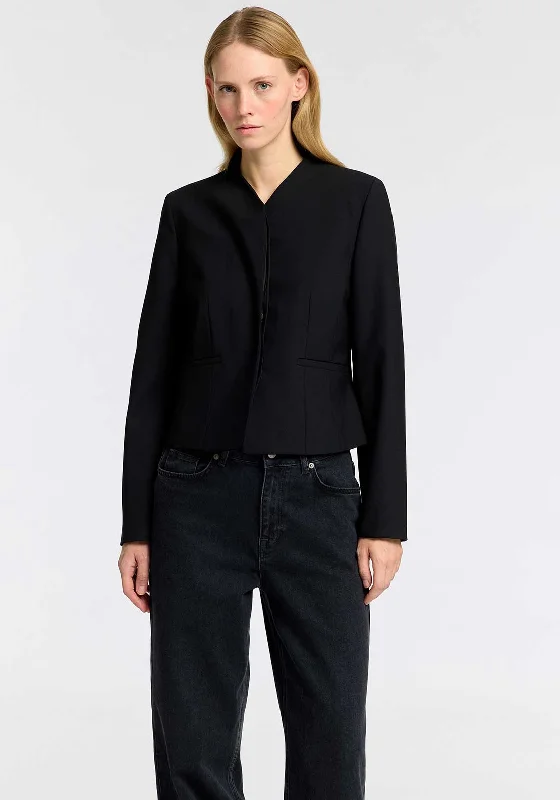 Selected Femme Eloise Fitted Blazer, Black