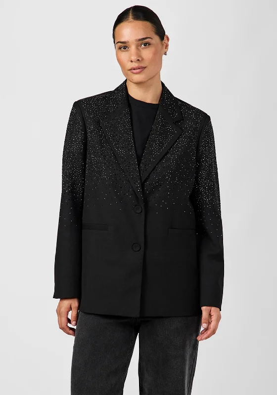 Y.A.S Stars Embellished Blazer, Black